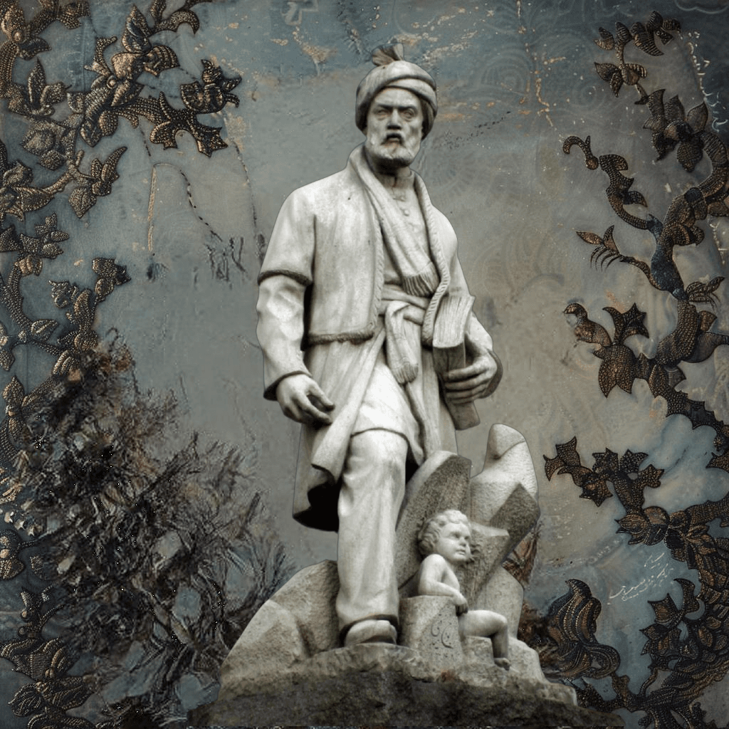 Portrait of Ferdowsi, the Persian poet